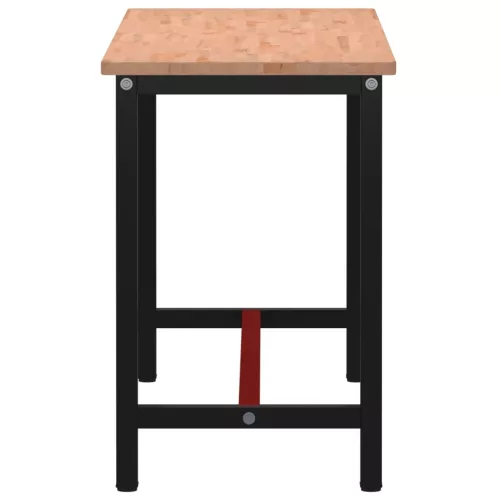  tömör bükkfa és fém munkaasztallap 150x55x81,5 cm