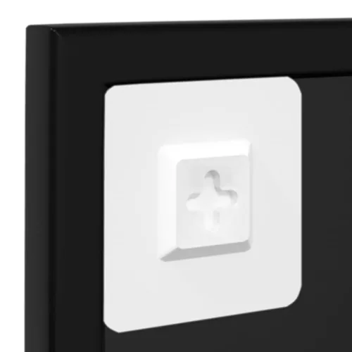  6 db fekete fém fali tükör 100x60 cm