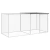  antracit színű, horganyzott acél csirkeketrec tetővel 203 x 98 x 90 cm