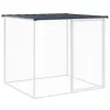  antracit színű, horganyzott acél csirkeketrec tetővel 203 x 98 x 90 cm