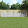  antracitszürke horganyzott acél tyúkketrec tetővel 603x98x90 cm