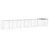  antracitszürke horganyzott acél tyúkketrec tetővel 603x98x90 cm
