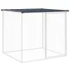  antracitszürke horganyzott acél tyúkketrec tetővel 603x98x90 cm