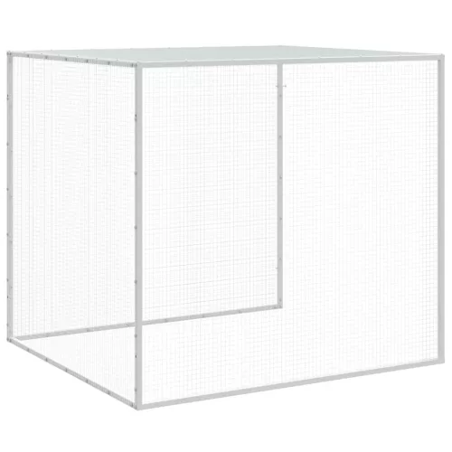  antracitszürke horganyzott acél tyúkketrec tetővel 603x98x90 cm