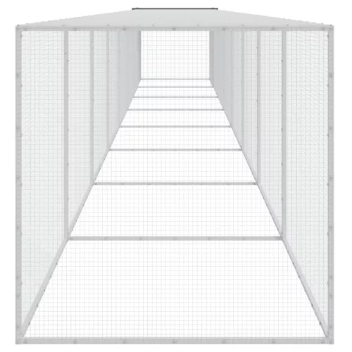  antracitszürke horganyzott acél tyúkketrec tetővel 803x98x90 cm