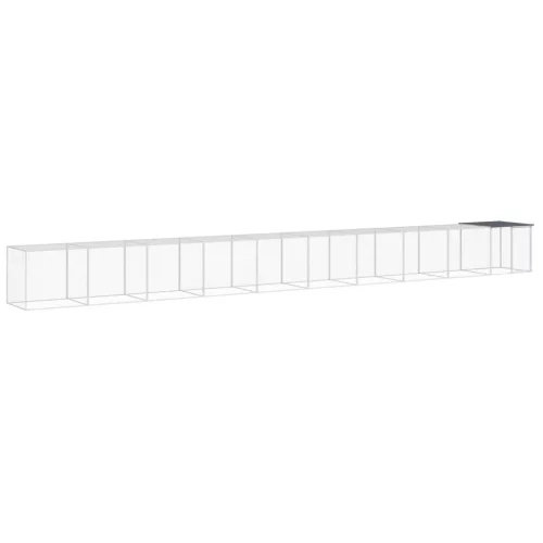  antracitszürke horganyzott acél tyúkketrec tetővel 1003x98x90cm