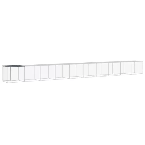  antracitszürke horganyzott acél tyúkketrec tetővel 1003x98x90cm