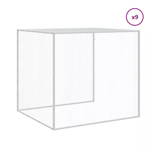  antracitszürke horganyzott acél tyúkketrec tetővel 1003x98x90cm