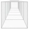  világosszürke horganyzott acél tyúkketrec tetővel 603x98x90 cm