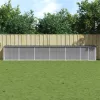  antracitszürke horganyzott acél tyúkketrec tetővel 603x98x90 cm