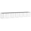  antracitszürke horganyzott acél tyúkketrec tetővel 603x98x90 cm
