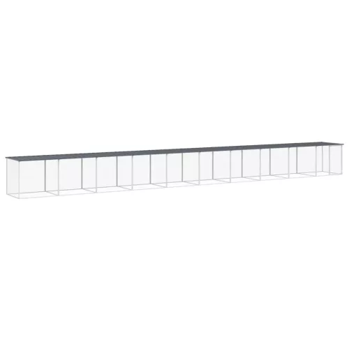  antracitszürke horganyzott acél tyúkketrec tetővel 1003x98x90cm