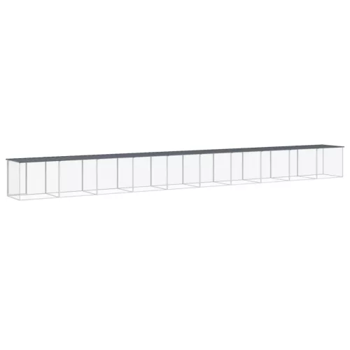  antracitszürke horganyzott acél tyúkketrec tetővel 1003x98x90cm