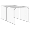  világosszürke horganyzott acél tyúkketrec 110x405x110 cm
