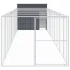 antracitszürke horganyzott acél kutyakennel 214x1069x181 cm