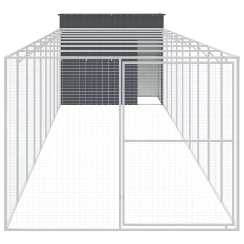  antracitszürke horganyzott acél kutyakennel 214x1069x181 cm