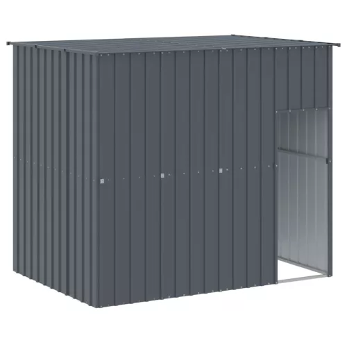  antracitszürke horganyzott acél kutyakennel 214x1069x181 cm