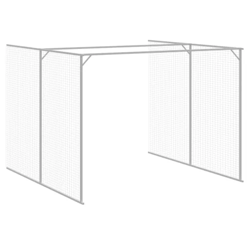  antracitszürke horganyzott acél kutyakennel 214x1069x181 cm