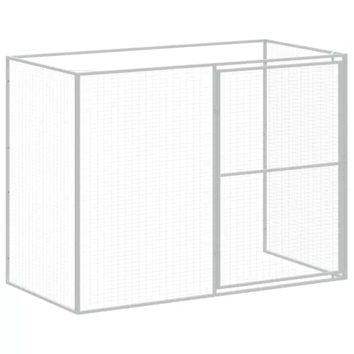  antracitszürke horganyzott acél kutyakennel 214x1069x181 cm