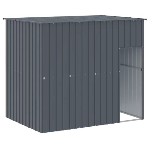  antracitszürke horganyzott acél kutyakennel 214x1273x181 cm