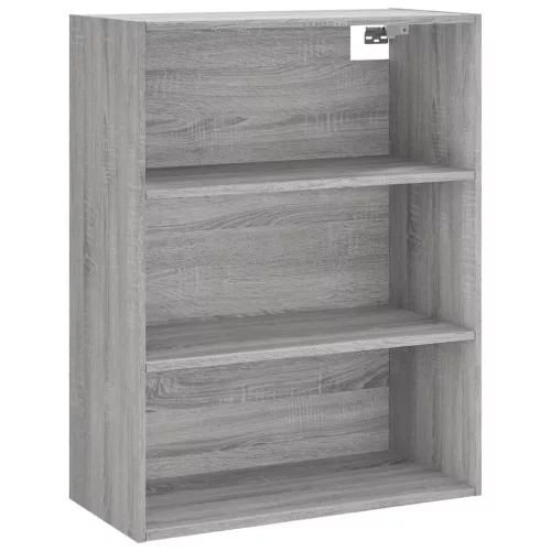  szürke sonoma szerelt fa magasszekrény 69,5 x 34 x 180 cm