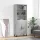  betonszürke szerelt fa magasszekrény 69,5 x 34 x 180 cm