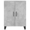  betonszürke szerelt fa magasszekrény 69,5 x 34 x 180 cm