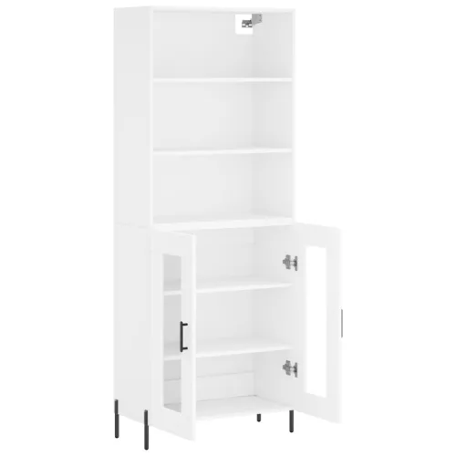  fehér szerelt fa magasszekrény 69,5 x 34 x 180 cm