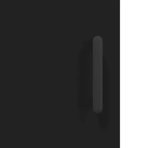  fekete szerelt fa magasszekrény 69,5 x 34 x 180 cm