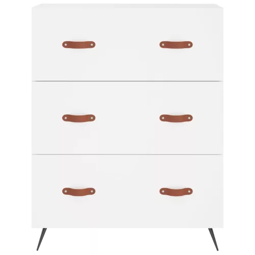  fehér szerelt fa magasszekrény 69,5 x 34 x 180 cm