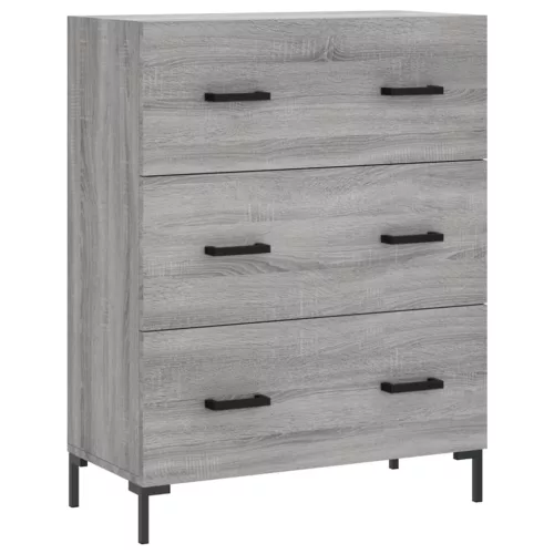  szürke sonoma szerelt fa magasszekrény 69,5 x 34 x 180 cm