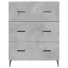  betonszürke szerelt fa magasszekrény 69,5 x 34 x 180 cm