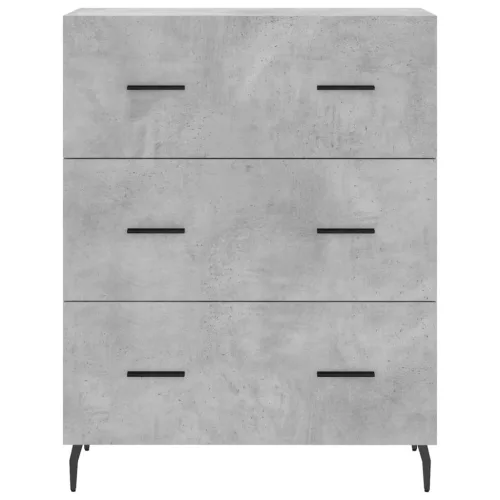  betonszürke szerelt fa magasszekrény 69,5 x 34 x 180 cm