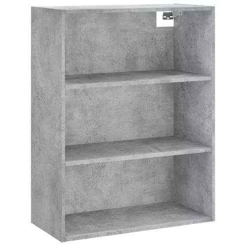  betonszürke szerelt fa magasszekrény 69,5 x 34 x 180 cm