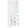  fehér szerelt fa magasszekrény 69,5 x 34 x 180 cm