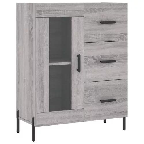  szürke sonoma szerelt fa magasszekrény 69,5 x 34 x 180 cm