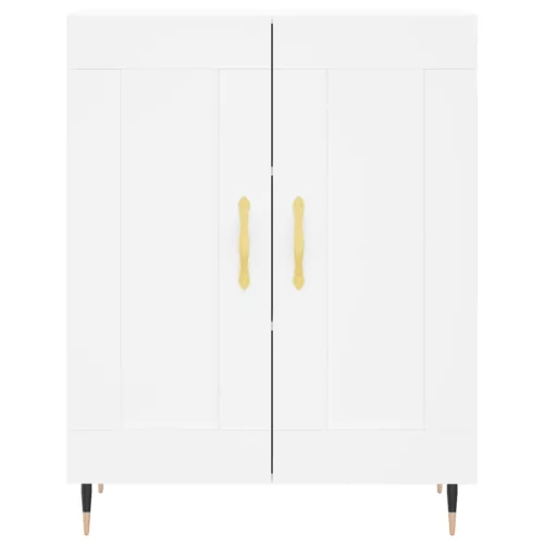  fehér szerelt fa magasszekrény 69,5 x 34 x 180 cm