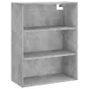  betonszürke szerelt fa magasszekrény 69,5 x 34 x 180 cm
