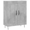  betonszürke szerelt fa magasszekrény 69,5 x 34 x 180 cm