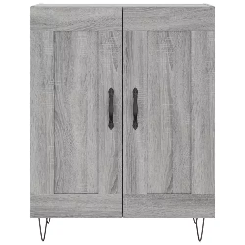  szürke sonoma szerelt fa magasszekrény 69,5 x 34 x 180 cm