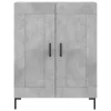  betonszürke szerelt fa magasszekrény 69,5 x 34 x 180 cm