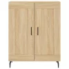  sonoma tölgy szerelt fa magasszekrény 69,5 x 34 x 180 cm