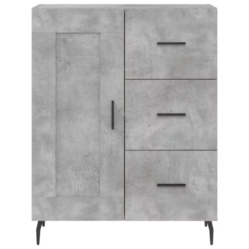  betonszürke szerelt fa magasszekrény 69,5 x 34 x 180 cm