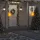  3 db összecsukható tüskés sárga LED-es karácsonyi lámpa 57 cm