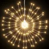  2 db karácsonyi meleg fehér csillagfény 140 db LED 17 cm