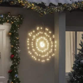  8 db karácsonyi meleg fehér csillagfény 140 db LED 17 cm