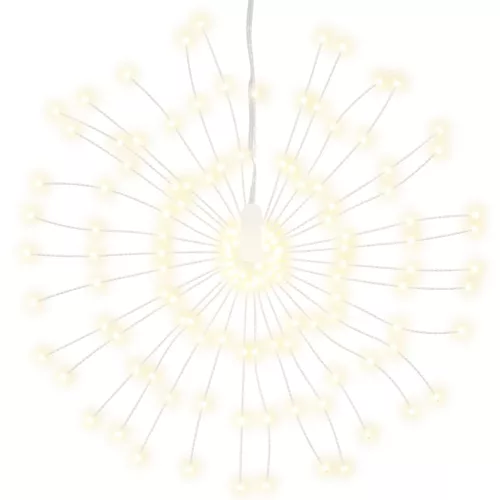  8 db karácsonyi meleg fehér csillagfény 140 db LED 17 cm