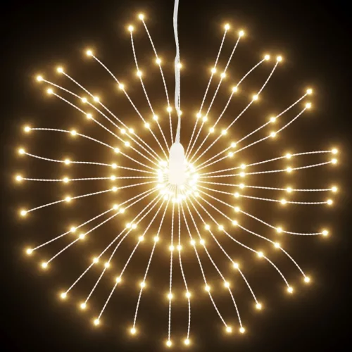  8 db karácsonyi meleg fehér csillagfény 140 db LED 17 cm