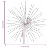  8 db karácsonyi meleg fehér csillagfény 140 db LED 17 cm