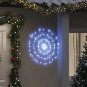  2 db karácsonyi hideg fehér csillagfény 140 db LED 17 cm